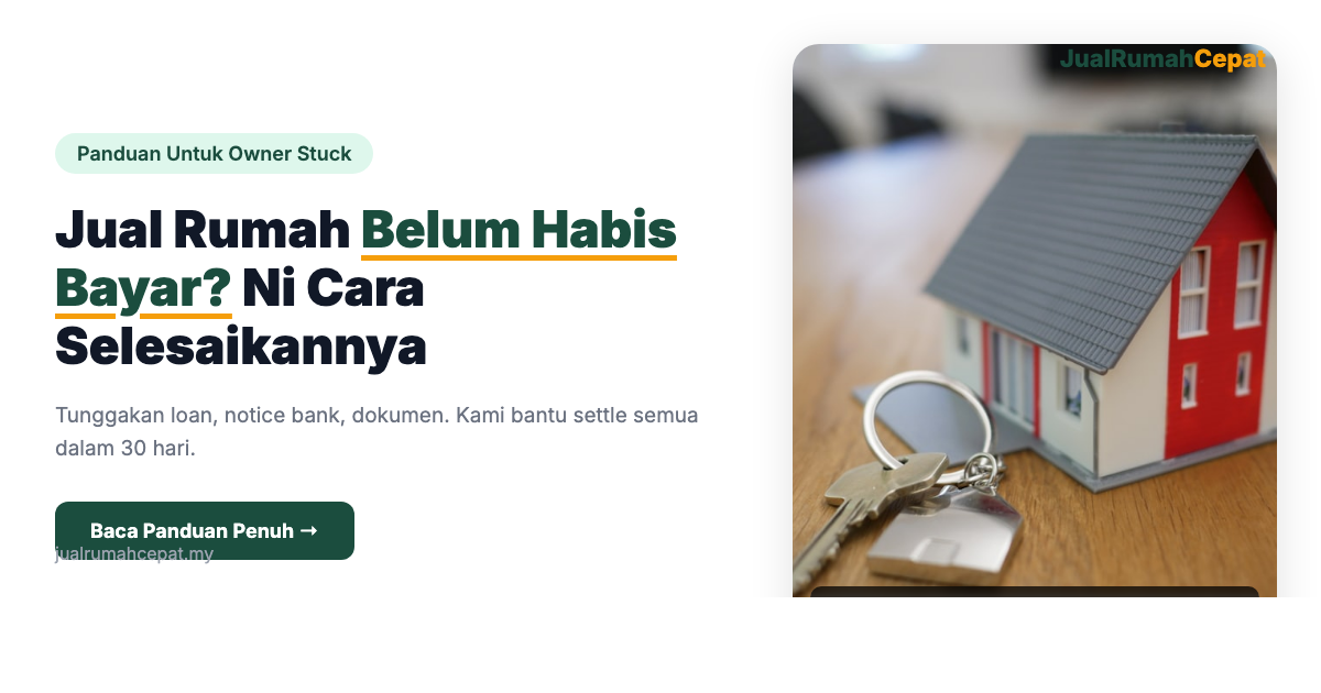 Jual Rumah Belum Habis Bayar